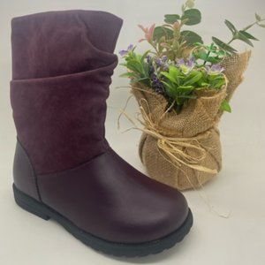 Girls Shoes Grosby Becky Purple Zip up Boot